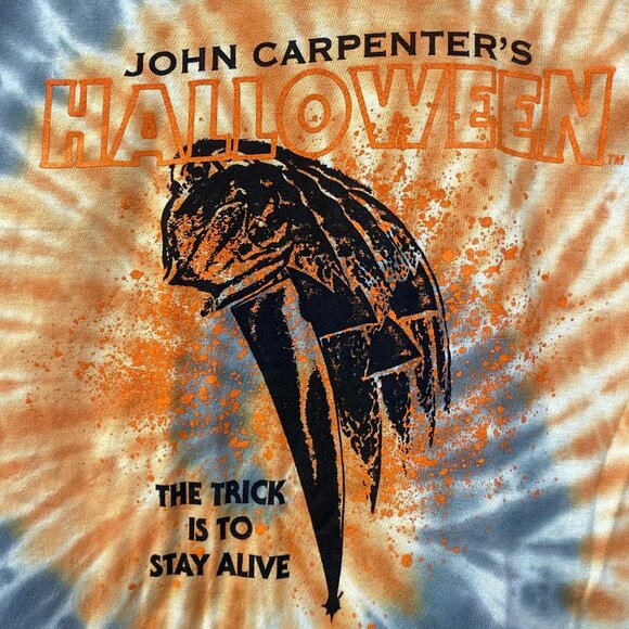 John Carpenter Micheal Myers Halloween Movie Tie Dye T-Shirt Small - Picture 2 of 4